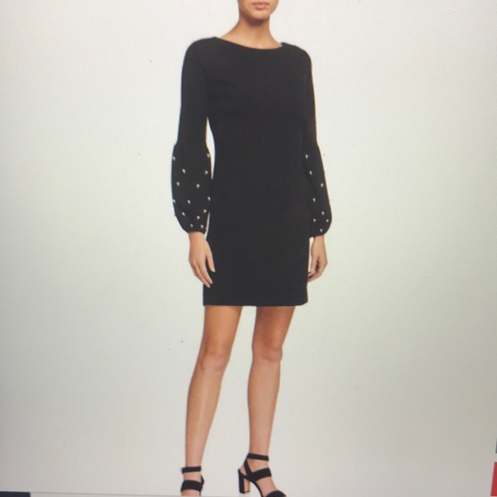Karl Largerfeld Paris pearly sleeve sheath dress
